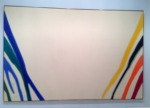  Louis Morris, Gamma Omicron, 1960, magna on canvas, 102 x 105 1/2 inches 