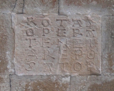 Sator Areppo Carving, 79 BCE, Pompeii