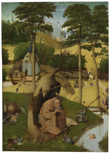The Temptation of Saint Anthony- Oil on panel 73x52.5cm
